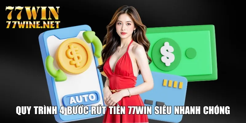 Quy trình 4 bước rút tiền 77Win siêu nhanh chóng